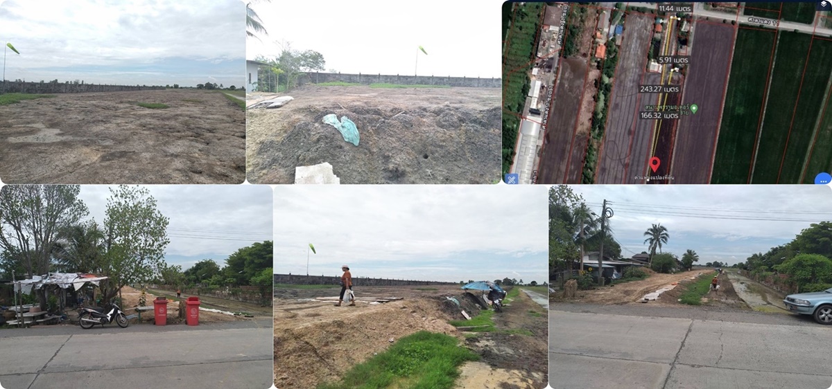 ขายที่ดินเนื้อที่ 3 ไร่ อ.บางน้ำเปรี้ยว ติดกับลานพารามอเตอร์