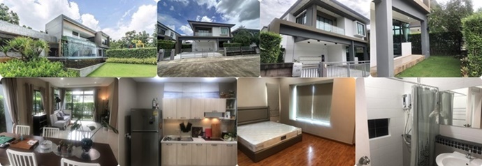 เจ้าของให้เช่าเอง บ้านเดี่ยวใหม่ 2 ชั้นให้เช่า โครงการ H-Cape Serene สุขาภิบาล 2